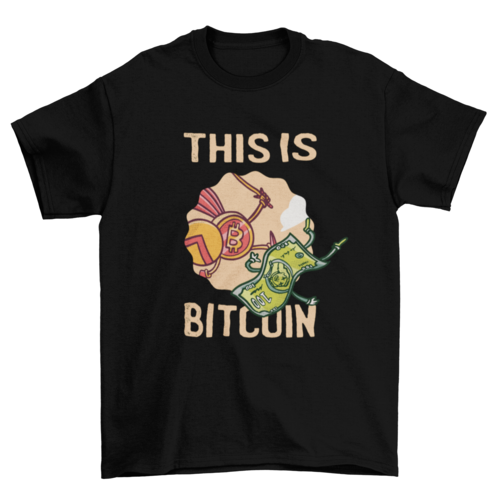 Spartan bitcoin quote t-shirt