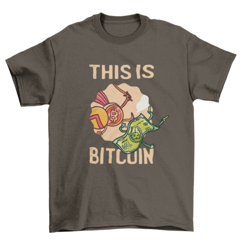 Spartan bitcoin quote t-shirt