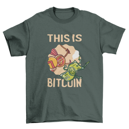 Spartan bitcoin quote t-shirt