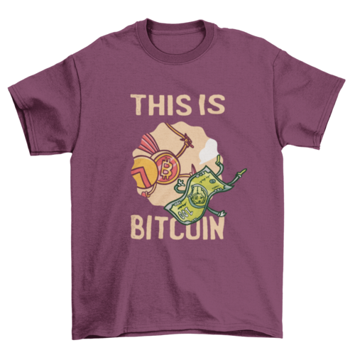 Spartan bitcoin quote t-shirt