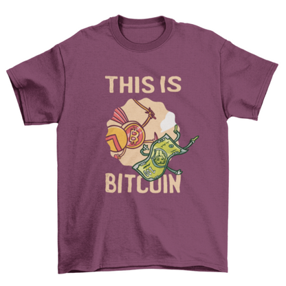 Spartan bitcoin quote t-shirt