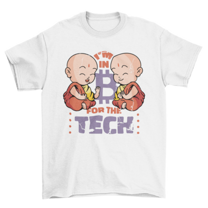 Monk bitcoin tech quote t-shirt