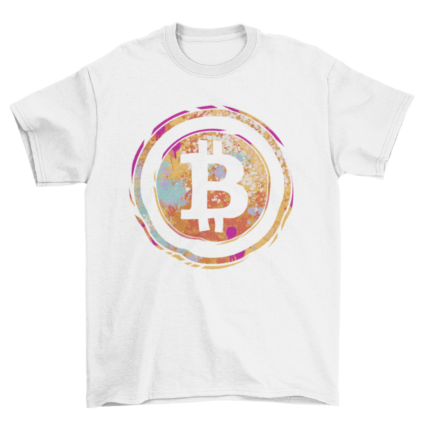 Bitcoin symbol watercolor t-shirt