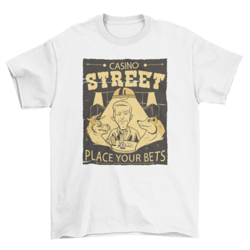 Animals playing casino poker t-shirt