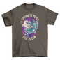 Space astronaut with bitcoin t-shirt