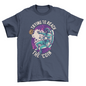 Space astronaut with bitcoin t-shirt