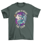Space astronaut with bitcoin t-shirt