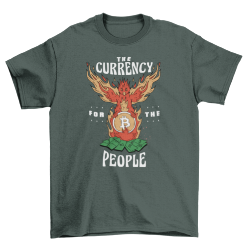 Currency for the people bitcoin t-shirt