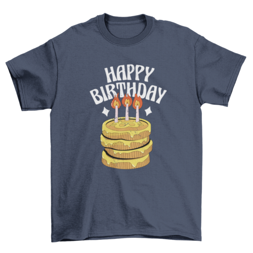 Bitcoin birthday cake t-shirt