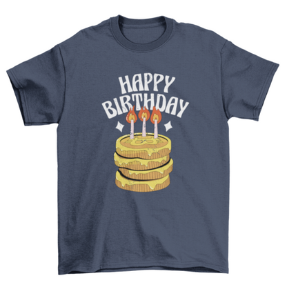 Bitcoin birthday cake t-shirt