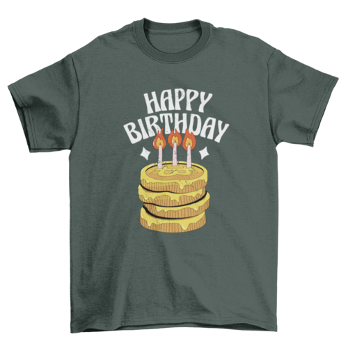Bitcoin birthday cake t-shirt