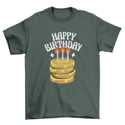 Bitcoin birthday cake t-shirt