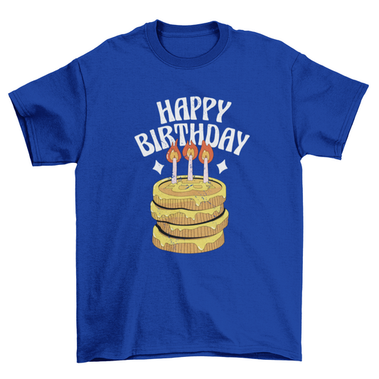 Bitcoin birthday cake t-shirt