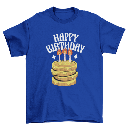 Bitcoin birthday cake t-shirt