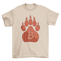 Bitcoin bear footprint t-shirt