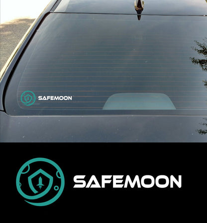 Safemoon Bumper Sticker Decal - To the moon! Car, Wall, Truck, Phone.