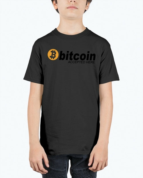 Bitcoin accepted Here - Hobbies- Youth Tee Unisex