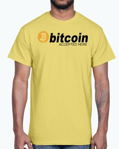 Bitcoin accepted Here - Hobbies- Cotton Tee