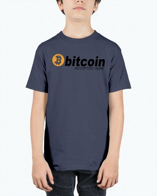 Bitcoin accepted Here - Hobbies- Youth Tee Unisex