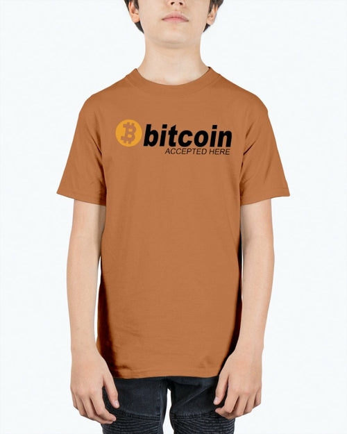 Bitcoin accepted Here - Hobbies- Youth Tee Unisex