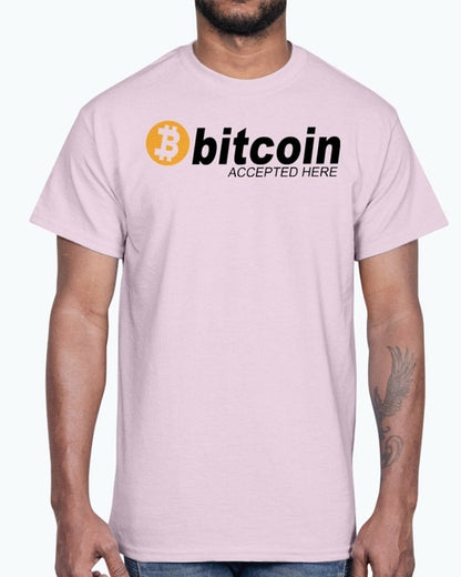 Bitcoin accepted Here - Hobbies- Cotton Tee