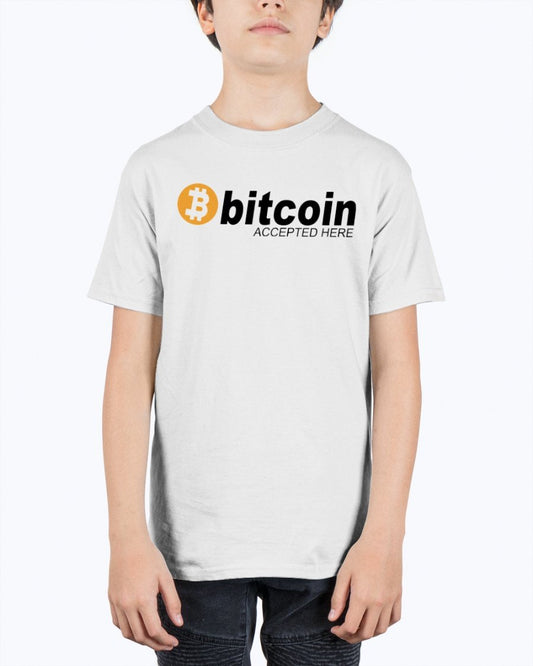 Bitcoin accepted Here - Hobbies- Youth Tee Unisex