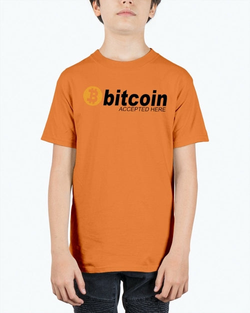 Bitcoin accepted Here - Hobbies- Youth Tee Unisex