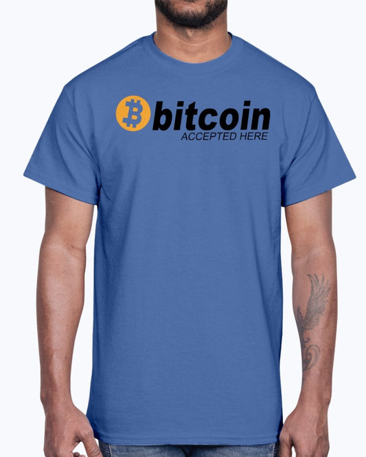 Bitcoin accepted Here - Hobbies- Cotton Tee