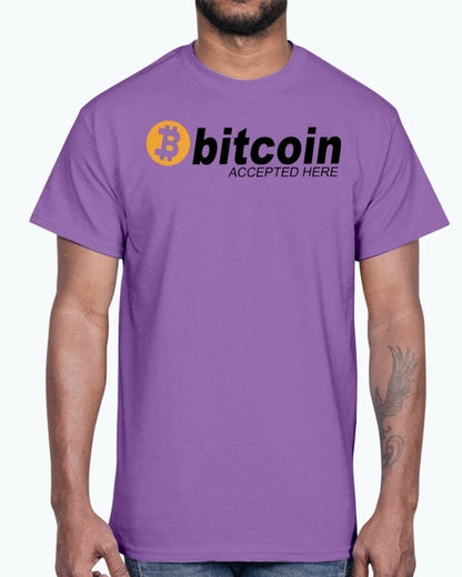 Bitcoin accepted Here - Hobbies- Cotton Tee